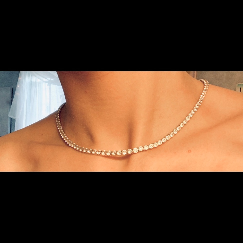 Swarovski crystal flex choker.